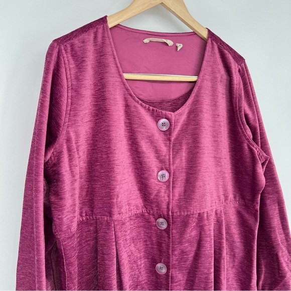 Soft Surroundings‎ Fiona Shirt Button Front Shacket Tunic Blouse Top - Picture 3 of 11